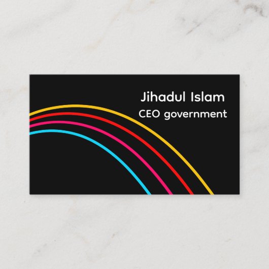 Personalisierte Berufliche Visitenkarte (Vorderseite)