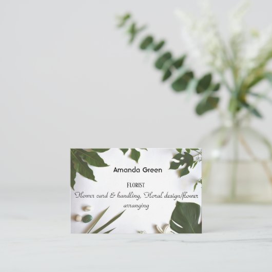 Personalisierte berufliche visitenkarte (Stehend Vorderseite)