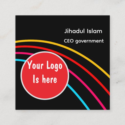 Personalisierte Berufliche Visitenkarte (Vorderseite)