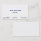 Personalisierte Berufliche Visitenkarte (Vorne/Hinten)