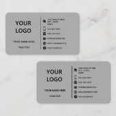 Personalisierte Berufliche Visitenkarte - Ihre Far (Vorne/Hinten)