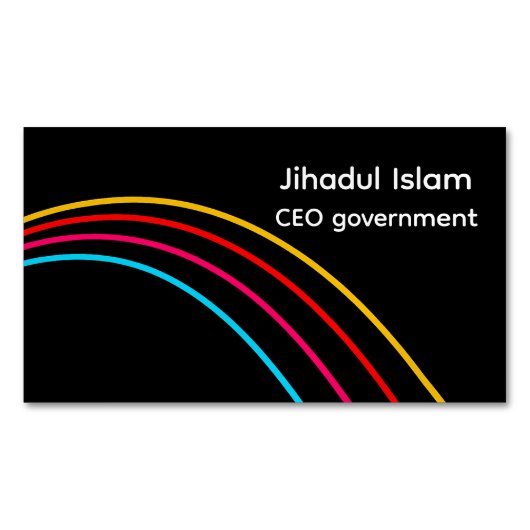 Personalisierte Berufliche Visitenkarte Magnetische Visitenkarte (Vorderseite)