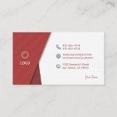 Personalisierte Berufliche Visitenkarte - maßgesch (Rückseite)