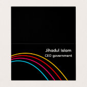 Personalisierte Berufliche Visitenkarte Visitenkarten (Außenseite Aufgefaltet)