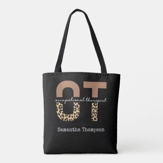 Personalisierte Berufstherapeutin OT-Geschenk Tasche (Rückseite)