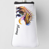 Personalisierte BesenGolf Putter Abdeckung Golf Headcover (Rotieren 90)