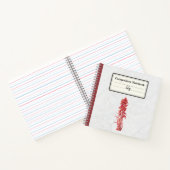 Personalisierte Besetzung der Schneeanlage Blume Notizblock (Innenseite)