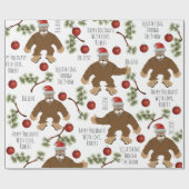 Personalisierte Besetzung durch den Schnee Geschenkpapier (Flach)