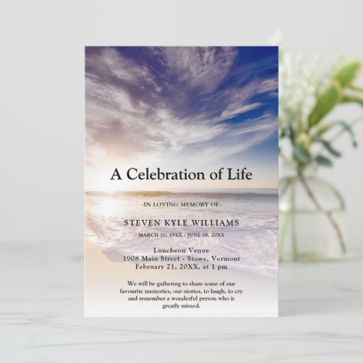 Personalisierte Besichtigungsfeier Einladung (Stehend Vorderseite)