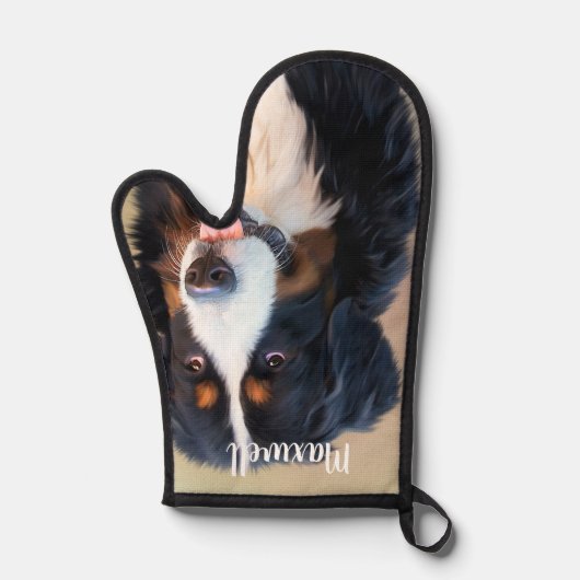 Personalisierte Besitzer von Fotos für Haustiere Ofenhandschuh (Vorderseite)