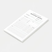 Personalisierte Besprechungsnotizen Post-It® Notiz (angewinkelt)