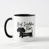 Personalisierte Best Dackel Mama Tasse (Links)
