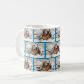 Personalisierte BEST DOG MAMA JE Foto Kaffee Tasse (Vorderseite Links)