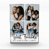 Personalisierte Best Friends 4 Picture Friendship Fotoblock (Vorderseite)