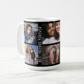 Personalisierte Best Friends Forever 6 Foto Custom Kaffeetasse (Vorderseite Links)