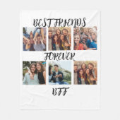Personalisierte "Best Friends Forever"-Fotovorlage Fleecedecke (Vorderseite)