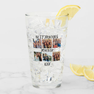 Personalisierte "Best Friends Forever"-Fotovorlage Glas