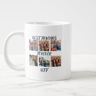 Personalisierte "Best Friends Forever"-Fotovorlage Jumbo-Tasse