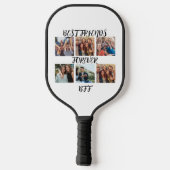 Personalisierte "Best Friends Forever"-Fotovorlage Pickleball Schläger (Rückseite)