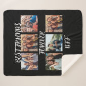 Personalisierte "Best Friends Forever"-Fotovorlage Sherpadecke (Vorderseite (Horizontal))