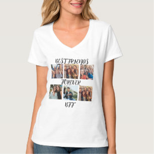 Personalisierte "Best Friends Forever"-Fotovorlage T-Shirt