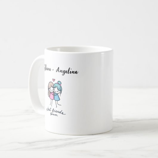 Personalisierte Best Friends Forever Tasse - Benut (Vorderseite Links)