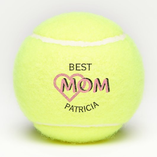 Personalisierte Best Mama Custom Tennisbälle (Rückseite)