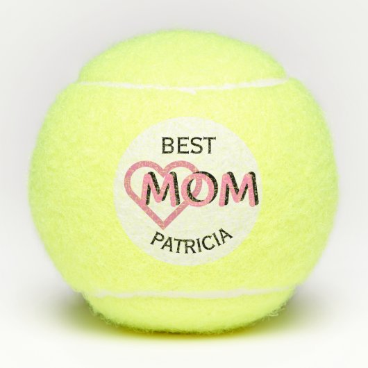 Personalisierte Best Mama Custom Tennisbälle (Vorderseite)
