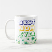 Personalisierte Best Mama je Design Coffee Tasse (Links)