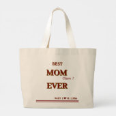 Personalisierte BEST-MAMA je Skript Jumbo Stoffbeutel (Rückseite)