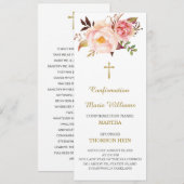 Personalisierte Bestätigung der Gebetskarte Menükarte (Vorne/Hinten)