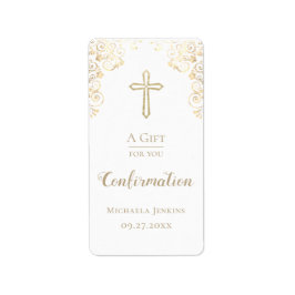 Personalisierte Bestätigung Gold Hand Sanitizer Adressaufkleber