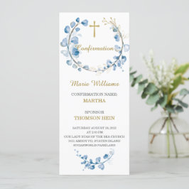 Personalisierte Bestätigungskarte Menükarte