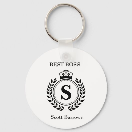 Personalisierte, beste Boss Customizable Awards Schlüsselanhänger (Vorderseite)