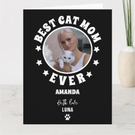 Personalisierte beste Cat Mama je benutzerdefinier Karte
