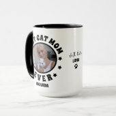 Personalisierte beste Cat Mama je benutzerdefinier Tasse (Vorderseite Links)