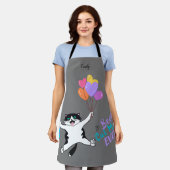 Personalisierte beste Cat-Mama je Multimedia-Druck Schürze (Getragen)