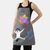 Personalisierte beste Cat-Mama je Multimedia-Druck Schürze (InSitu)