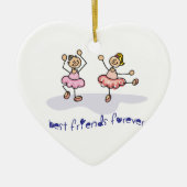 PERSONALISIERTE BESTE FREUND-FÜR IMMER KERAMIKORNAMENT (Vorne)