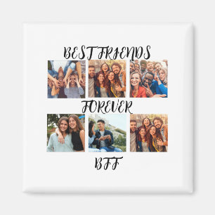 Personalisierte Beste Freunde Forever Foto Vorlage Magnet