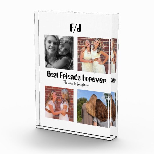 Personalisierte Beste Freunde für immer 4 Foto Col (Rechts)