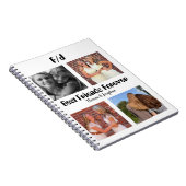 Personalisierte Beste Freunde für immer 4 Foto Col Notizblock (Rechte Seite)