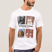 Personalisierte Beste Freunde für immer 4 Foto Col T-Shirt (Vorderseite)