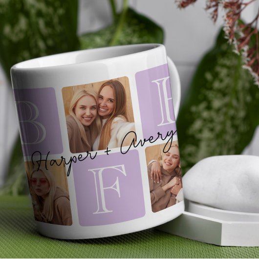 Personalisierte beste Freunde für immer 7 FotoColl Kaffeetasse