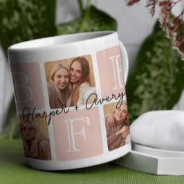 Personalisierte beste Freunde für immer 7 FotoColl Kaffeetasse