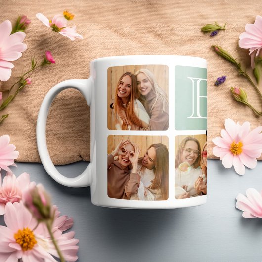 Personalisierte beste Freunde für immer 7 FotoColl Kaffeetasse