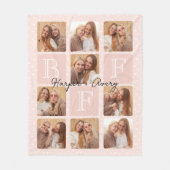 Personalisierte beste Freunde für immer 9 Fotomate Fleecedecke (Vorderseite)