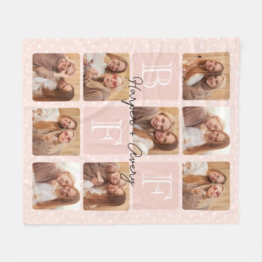 Personalisierte beste Freunde für immer 9 Fotomate Fleecedecke (Vorderseite (Horizontal))