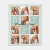 Personalisierte beste Freunde für immer 9 Fotomate Fleecedecke (Vorderseite)