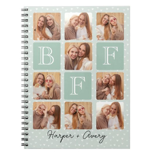 Personalisierte beste Freunde für immer 9 Fotomate Notizblock (Vorderseite)